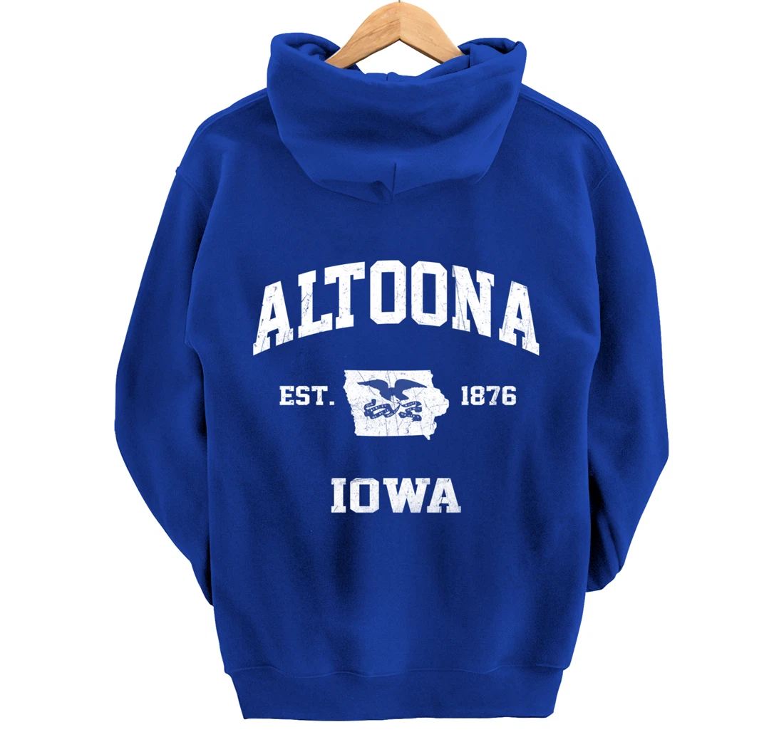 Altoona Iowa IA vintage State Athletic style Pullover Hoodie