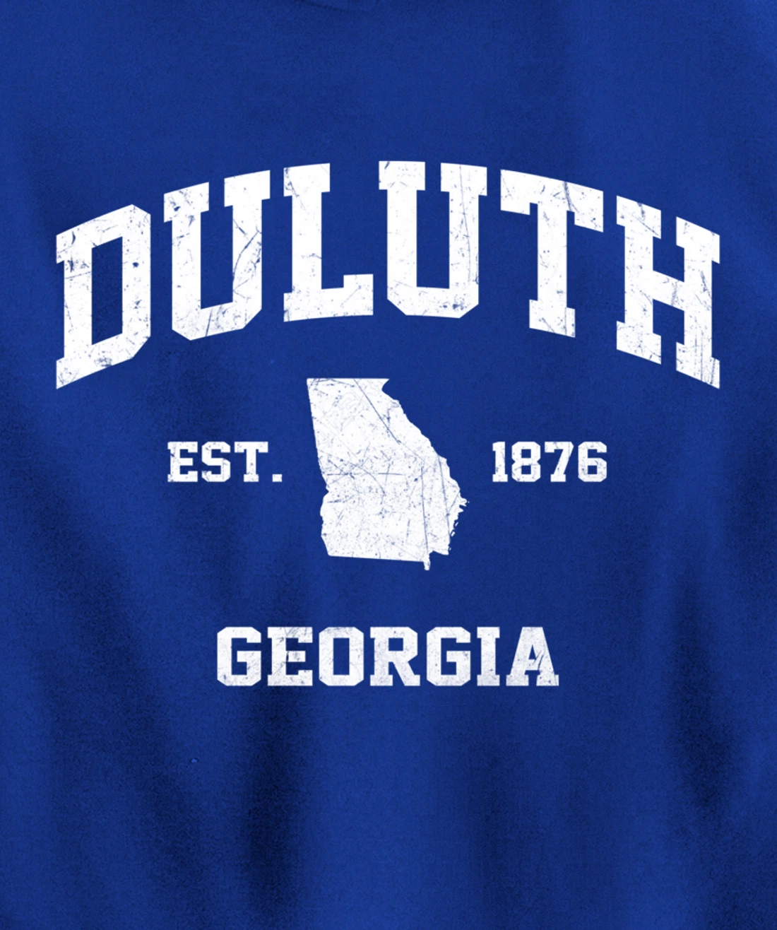Duluth Georgia GA vintage state Athletic style Pullover Hoodie