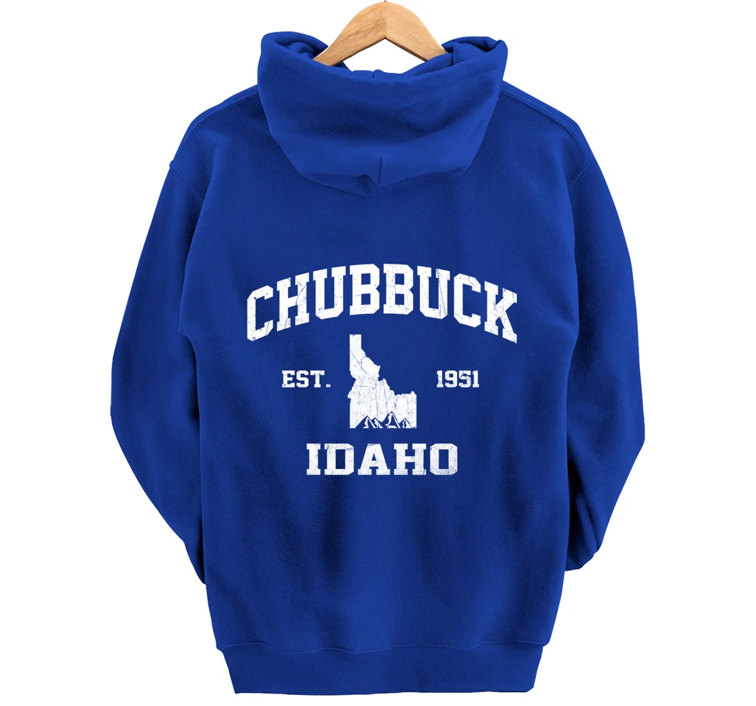 Chubbuck Idaho ID vintage State Athletic style Pullover Hoodie
