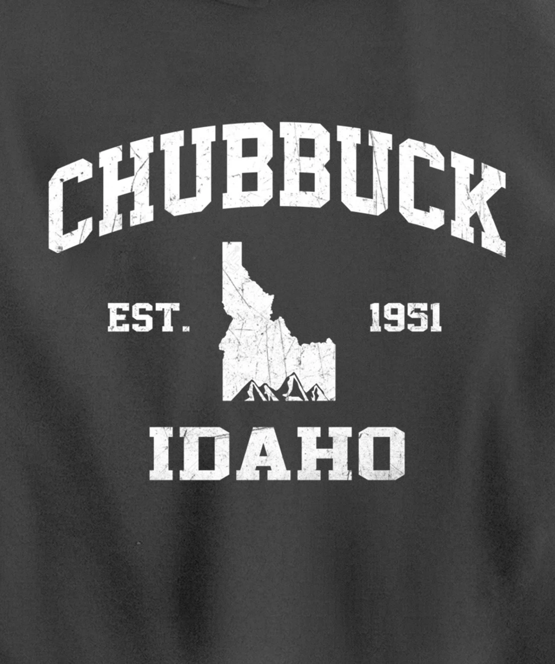 Chubbuck Idaho ID vintage State Athletic style Pullover Hoodie