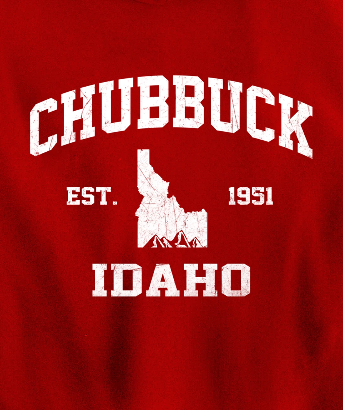 Chubbuck Idaho ID vintage State Athletic style Pullover Hoodie