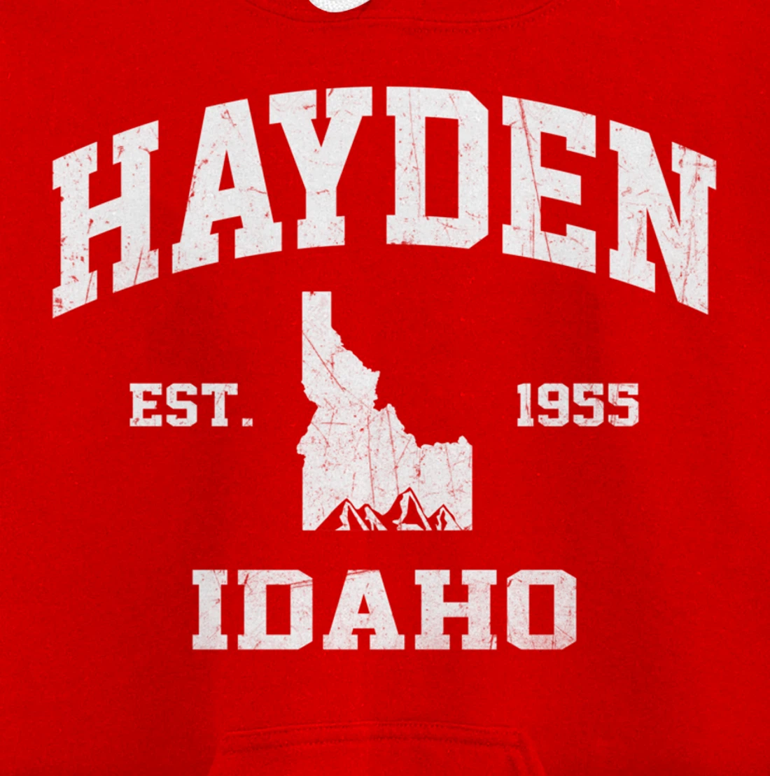 Hayden Idaho ID vintage State Athletic style Pullover Hoodie