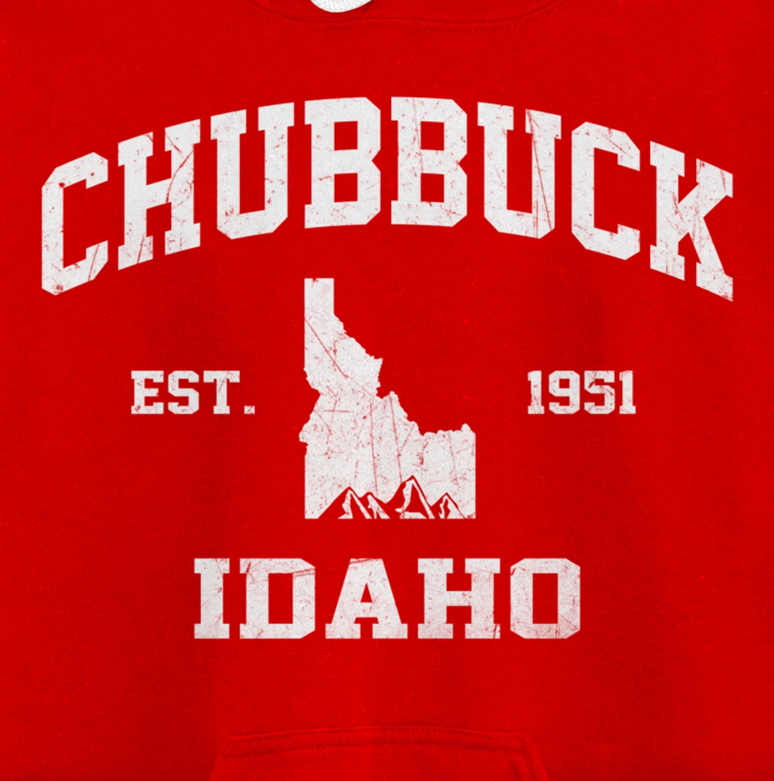 Chubbuck Idaho ID vintage State Athletic style Pullover Hoodie