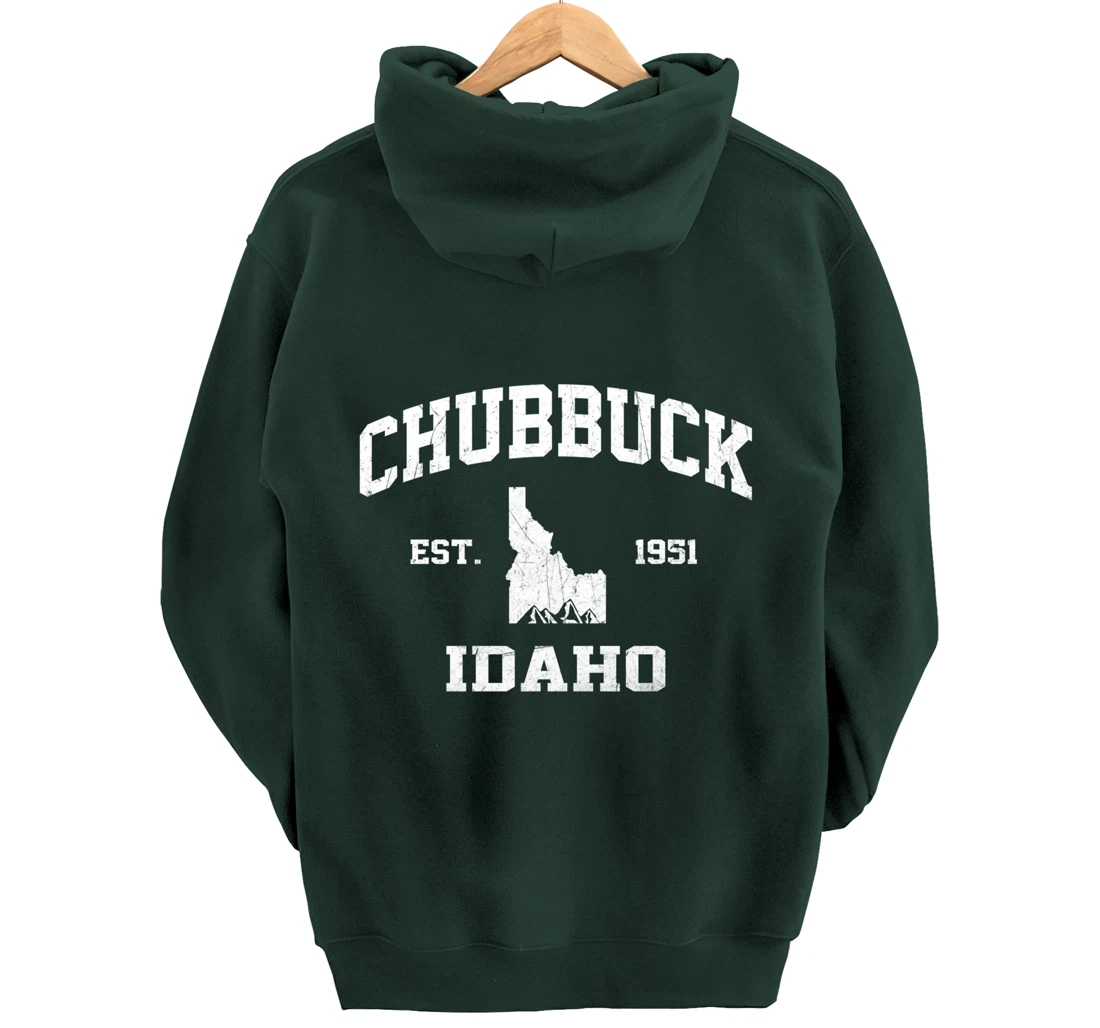 Chubbuck Idaho ID vintage State Athletic style Pullover Hoodie