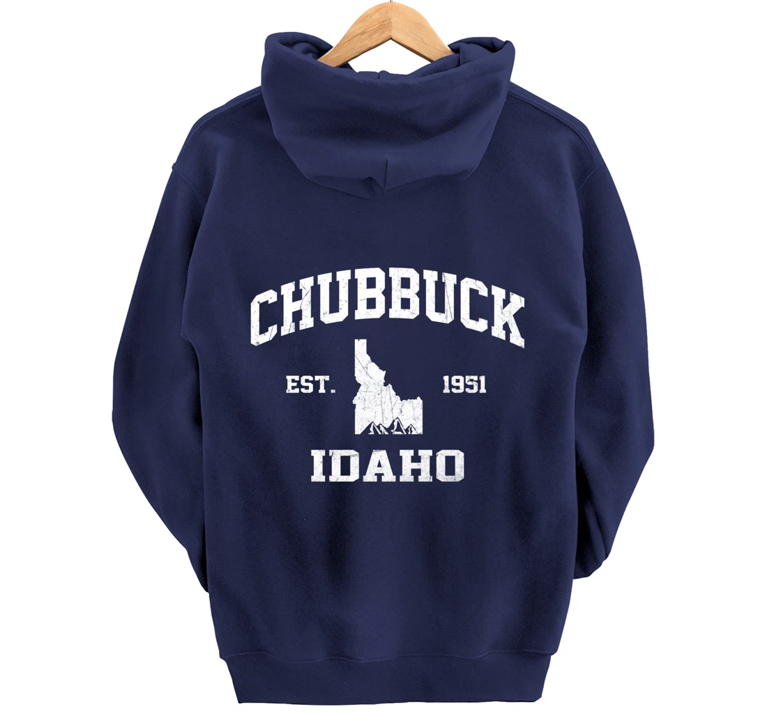Chubbuck Idaho ID vintage State Athletic style Pullover Hoodie
