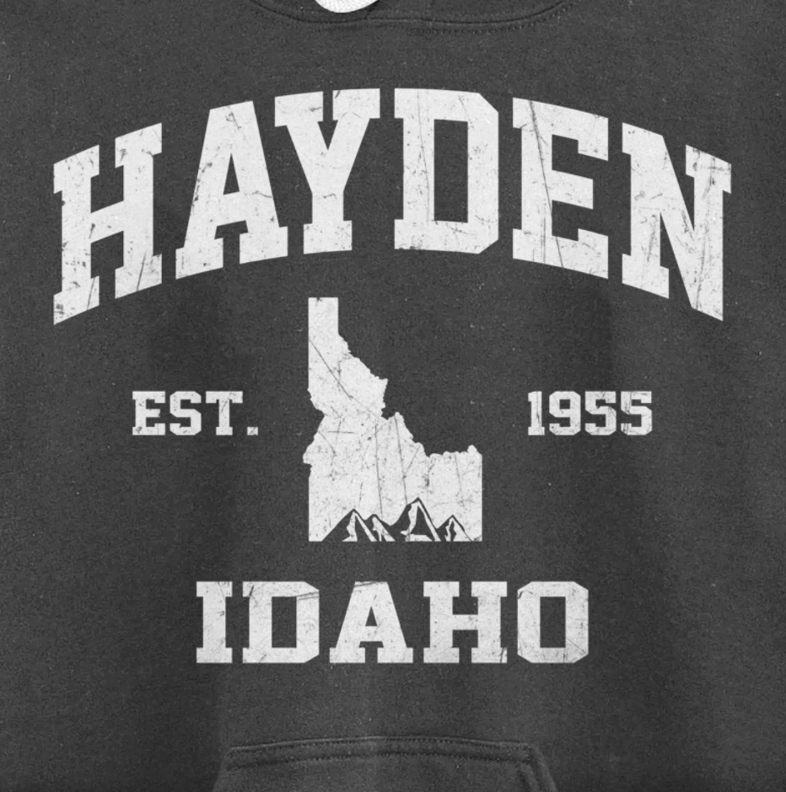 Hayden Idaho ID vintage State Athletic style Pullover Hoodie