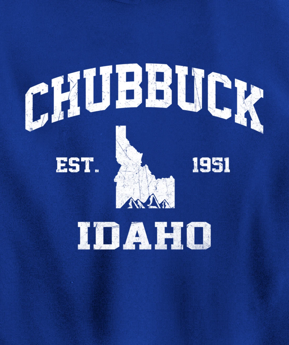 Chubbuck Idaho ID vintage State Athletic style Pullover Hoodie