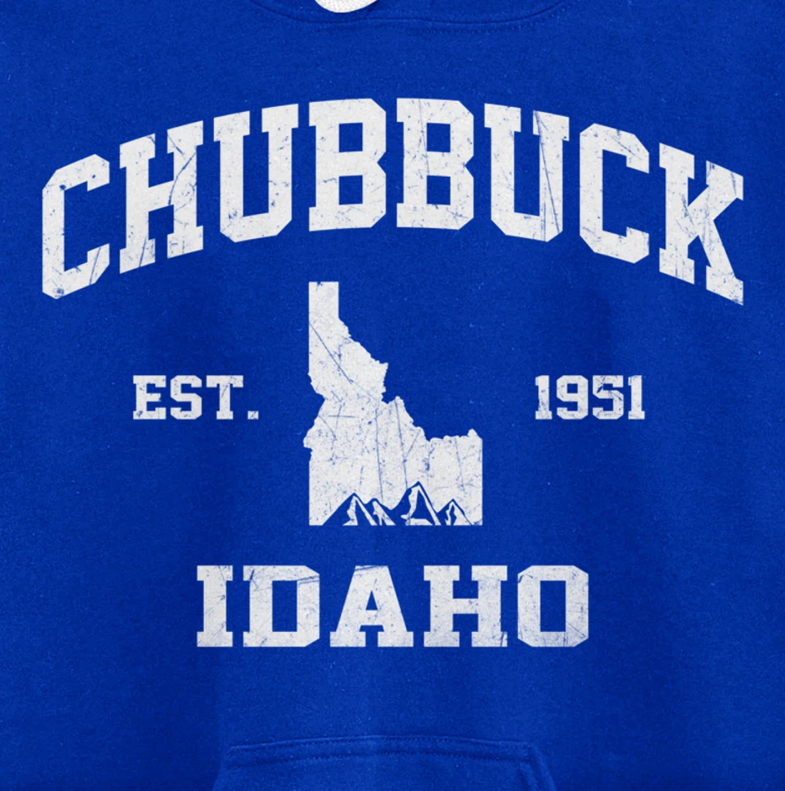 Chubbuck Idaho ID vintage State Athletic style Pullover Hoodie