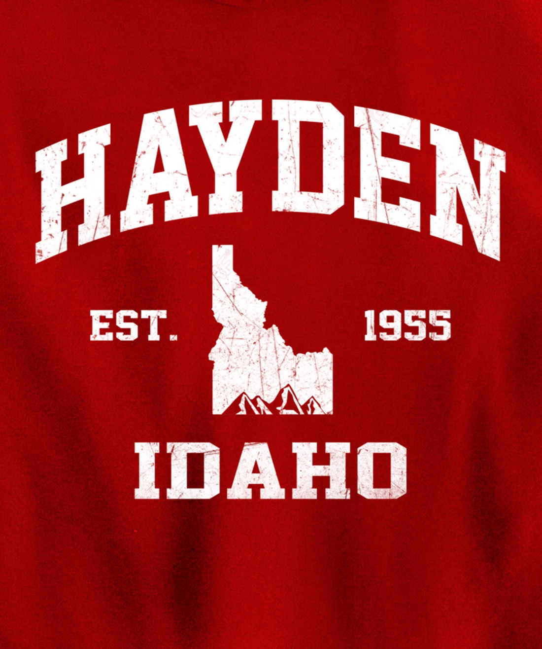 Hayden Idaho ID vintage State Athletic style Pullover Hoodie