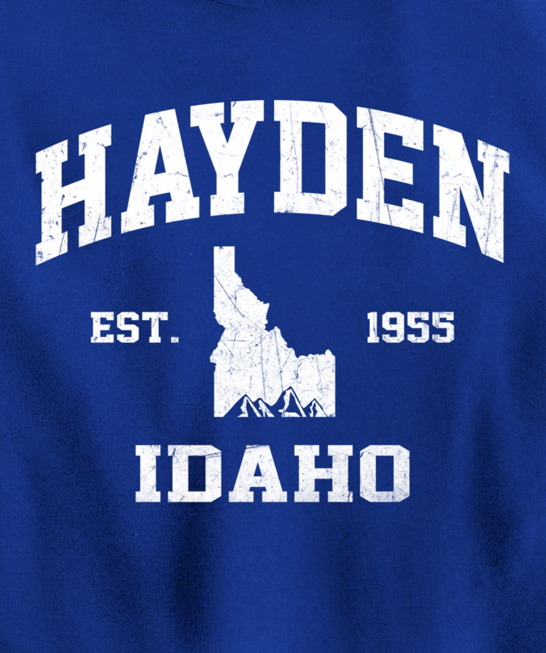 Hayden Idaho ID vintage State Athletic style Pullover Hoodie