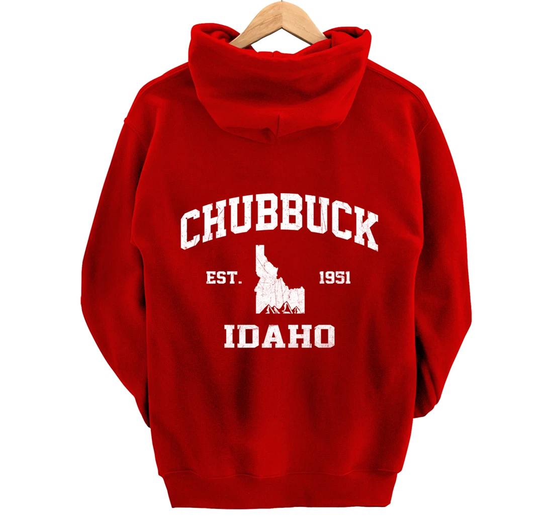 Chubbuck Idaho ID vintage State Athletic style Pullover Hoodie