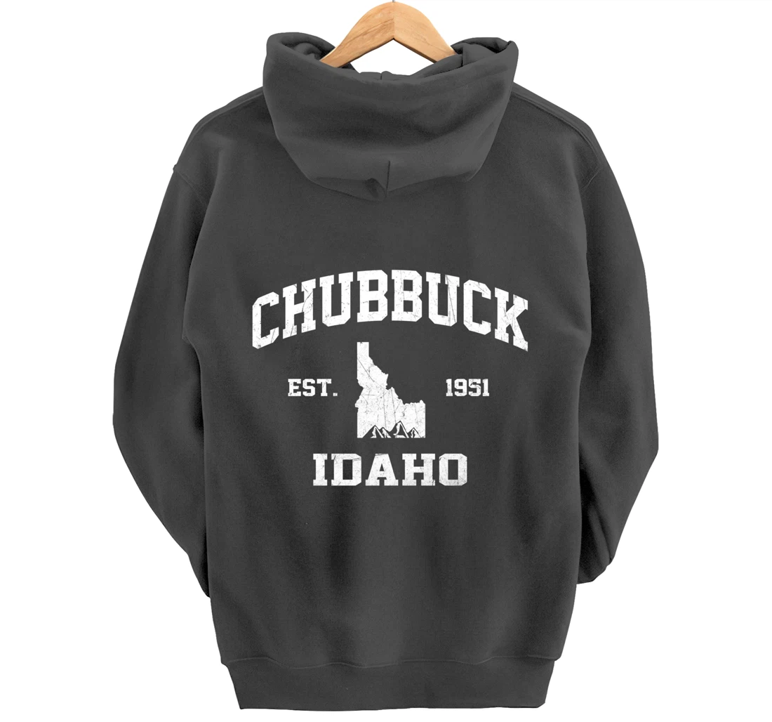 Chubbuck Idaho ID vintage State Athletic style Pullover Hoodie
