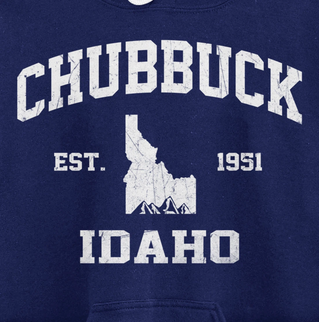 Chubbuck Idaho ID vintage State Athletic style Pullover Hoodie