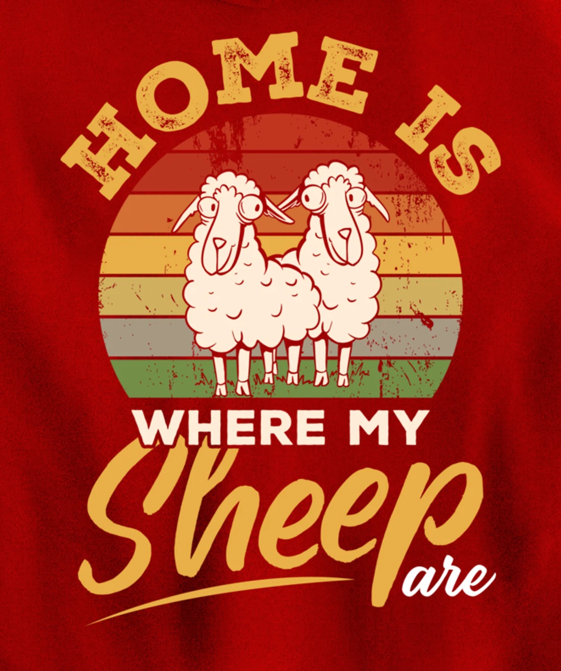 Farming Home Is Where My Sheep Are Pullover Hoodie