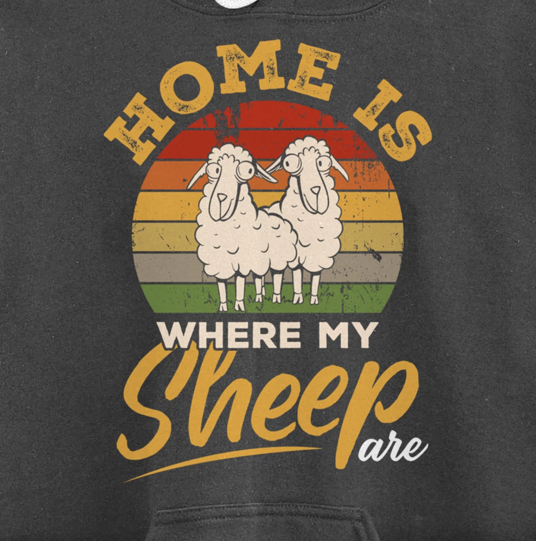 Farming Home Is Where My Sheep Are Pullover Hoodie