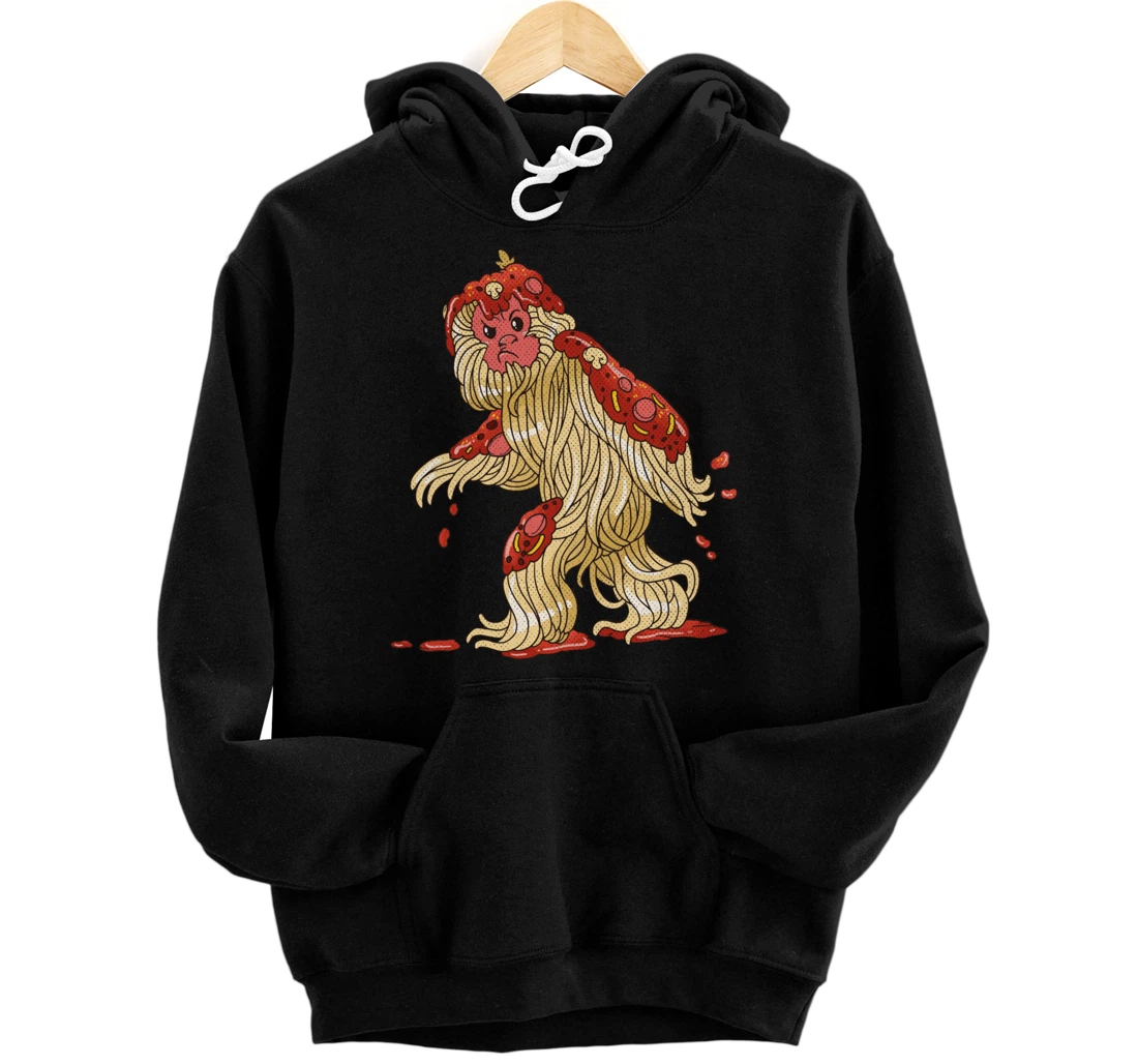Spaghetti Squatch Italian Bigfoot Sasquatch Vintage Pullover Hoodie