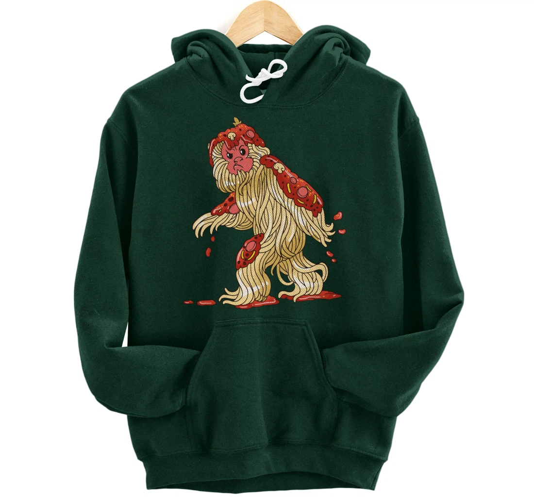 Spaghetti Squatch Italian Bigfoot Sasquatch Vintage Pullover Hoodie