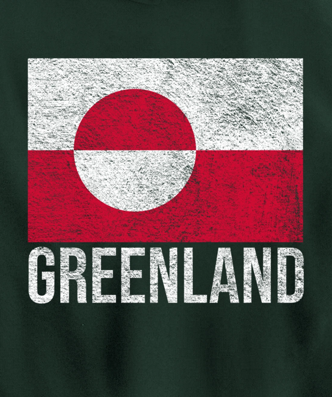 GREENLAND NATIONAL FLAG NUUK Pullover Hoodie