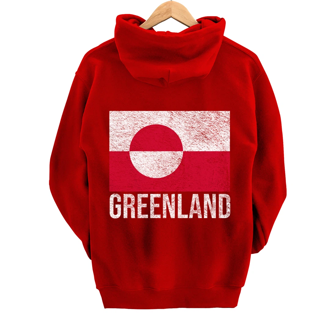GREENLAND NATIONAL FLAG NUUK Pullover Hoodie