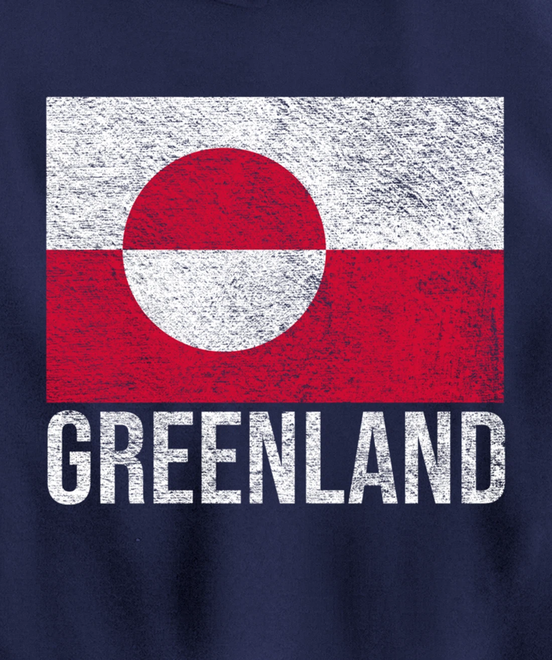 GREENLAND NATIONAL FLAG NUUK Pullover Hoodie