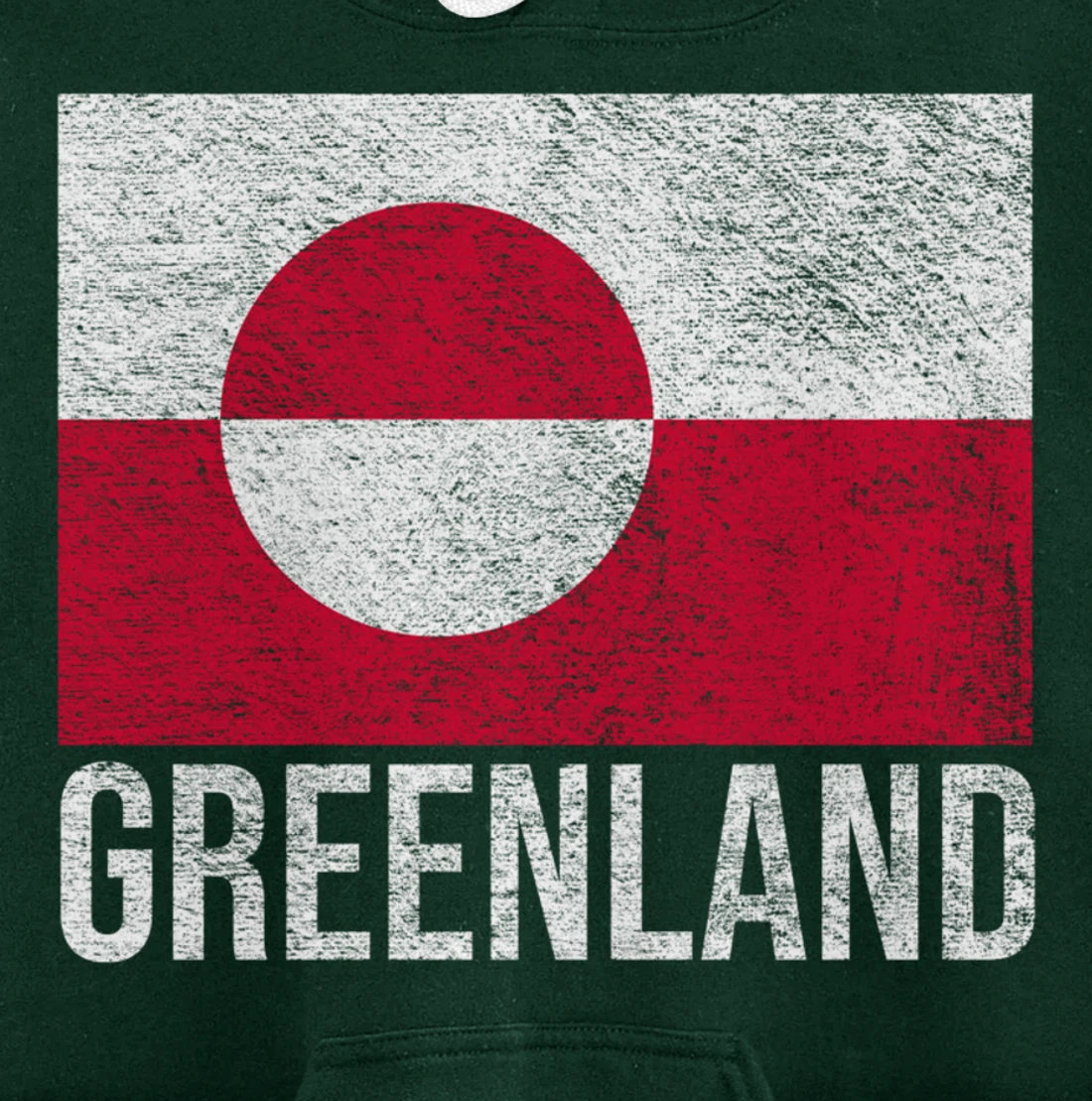 GREENLAND NATIONAL FLAG NUUK Pullover Hoodie