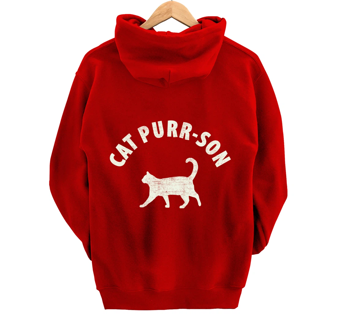 Funny Cat Purr-son For The Cat Lover Pullover Hoodie