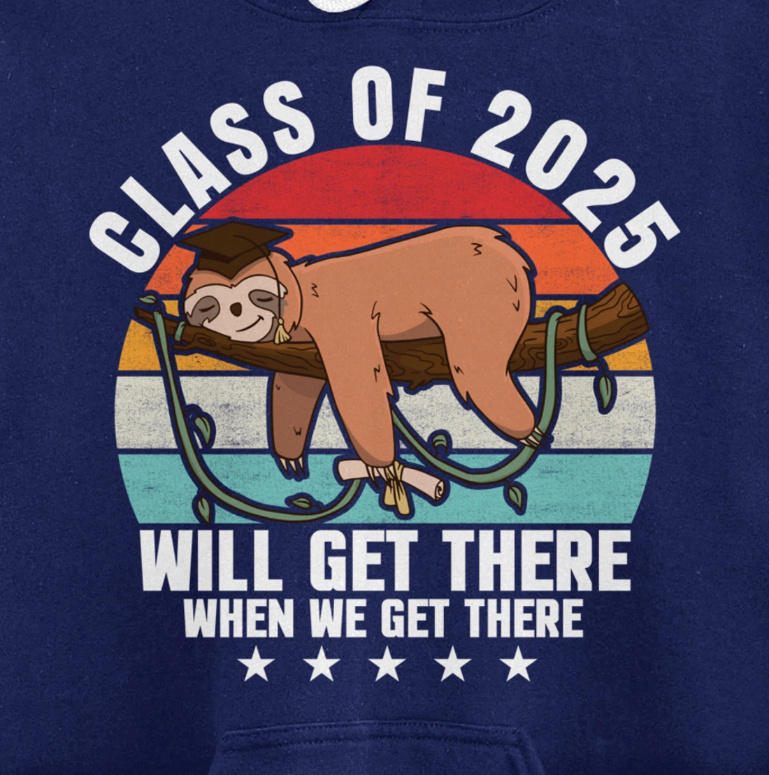 Class of 2025 College University High School Funny Graduate Pullover Hoodie