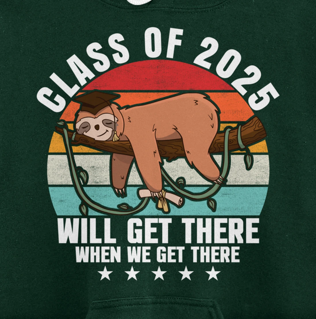 Class of 2025 College University High School Funny Graduate Pullover Hoodie