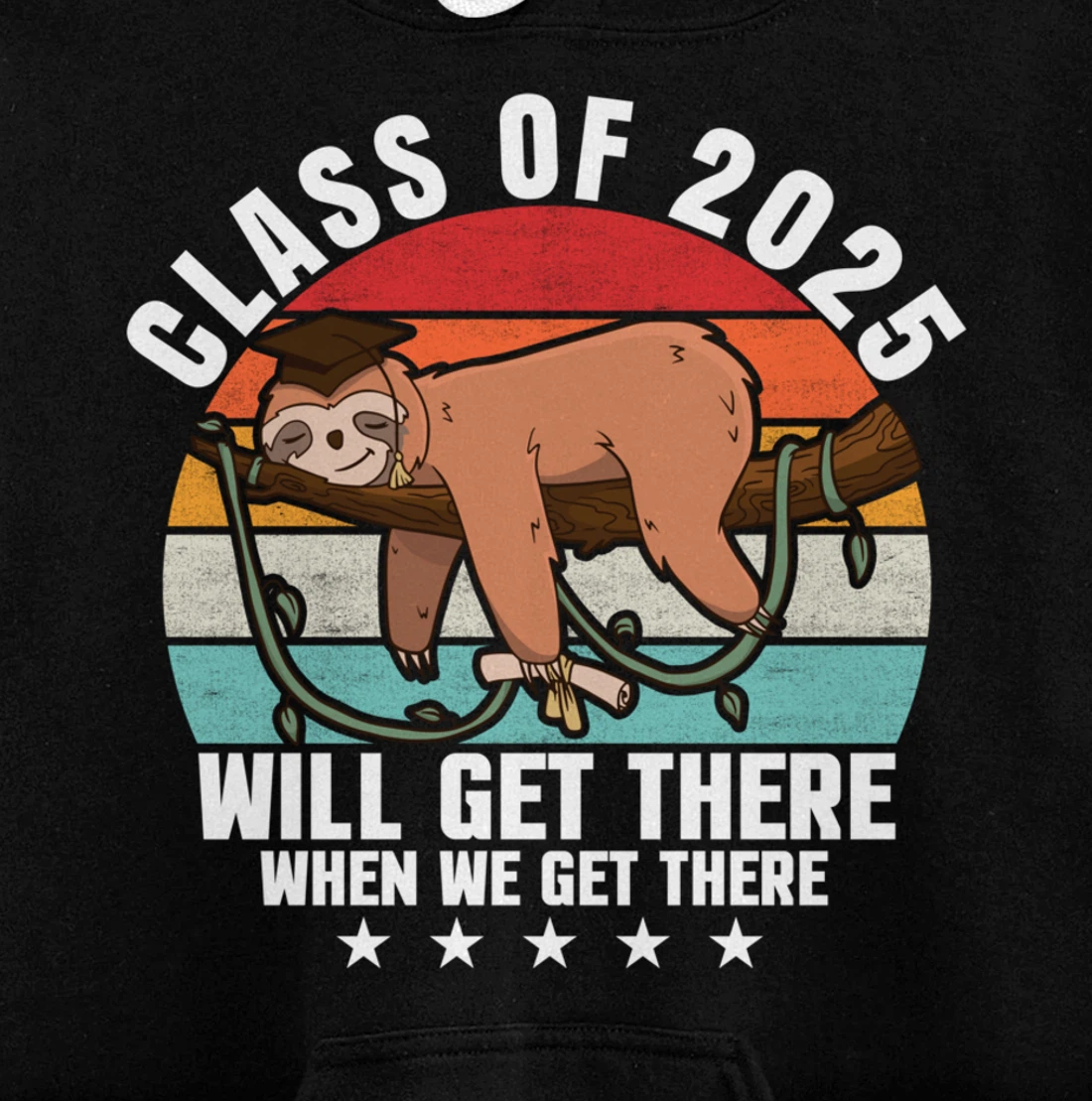 Class of 2025 College University High School Funny Graduate Pullover Hoodie