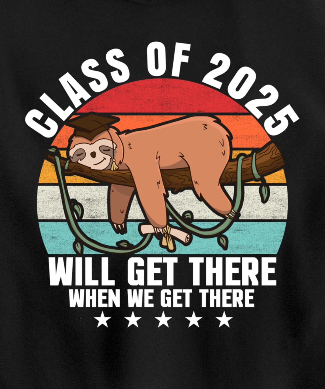 Class of 2025 College University High School Funny Graduate Pullover Hoodie