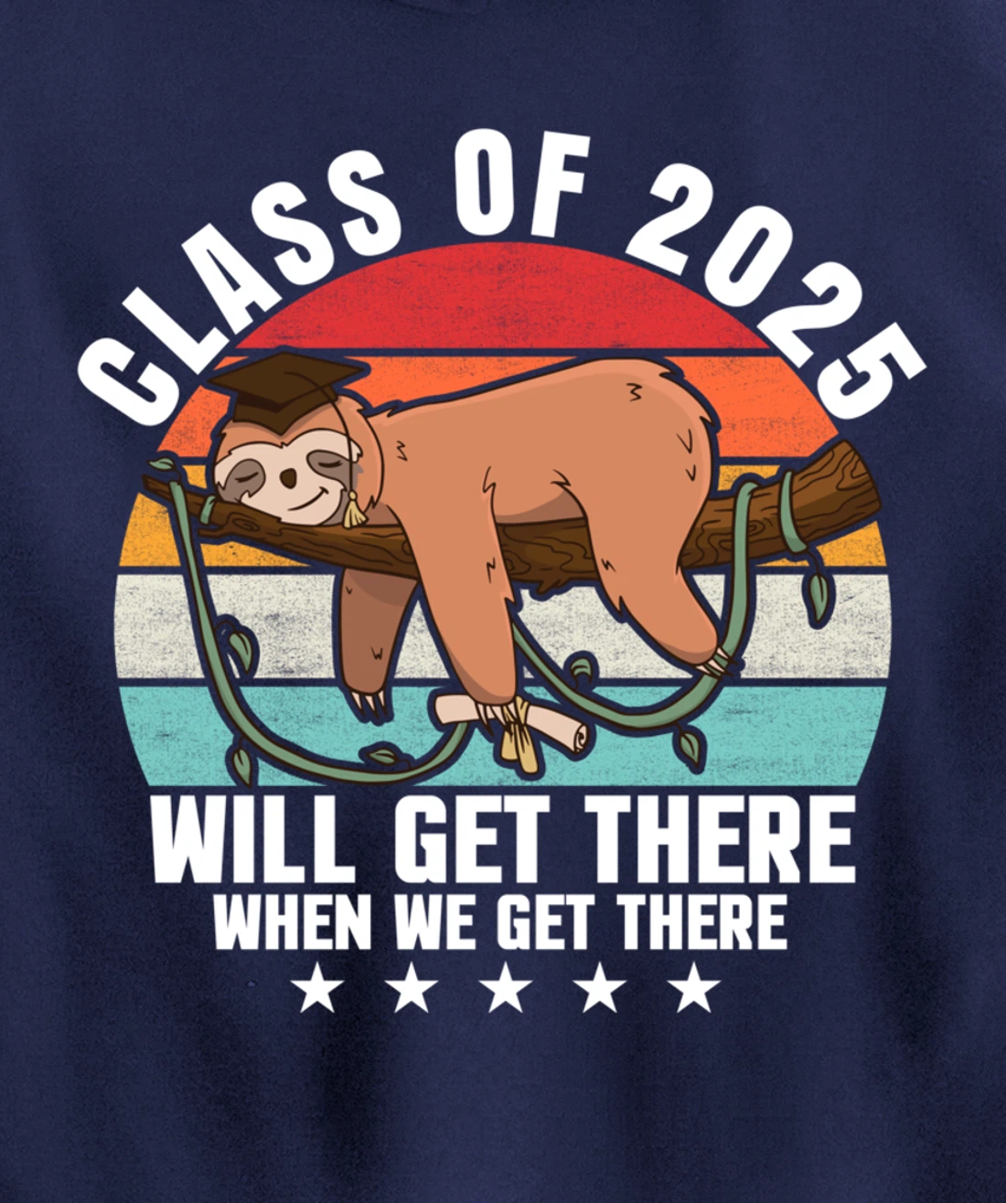 Class of 2025 College University High School Funny Graduate Pullover Hoodie