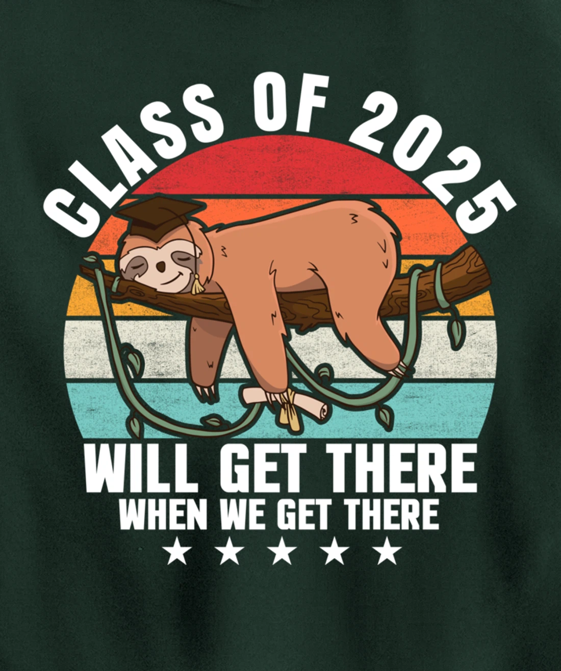 Class of 2025 College University High School Funny Graduate Pullover Hoodie