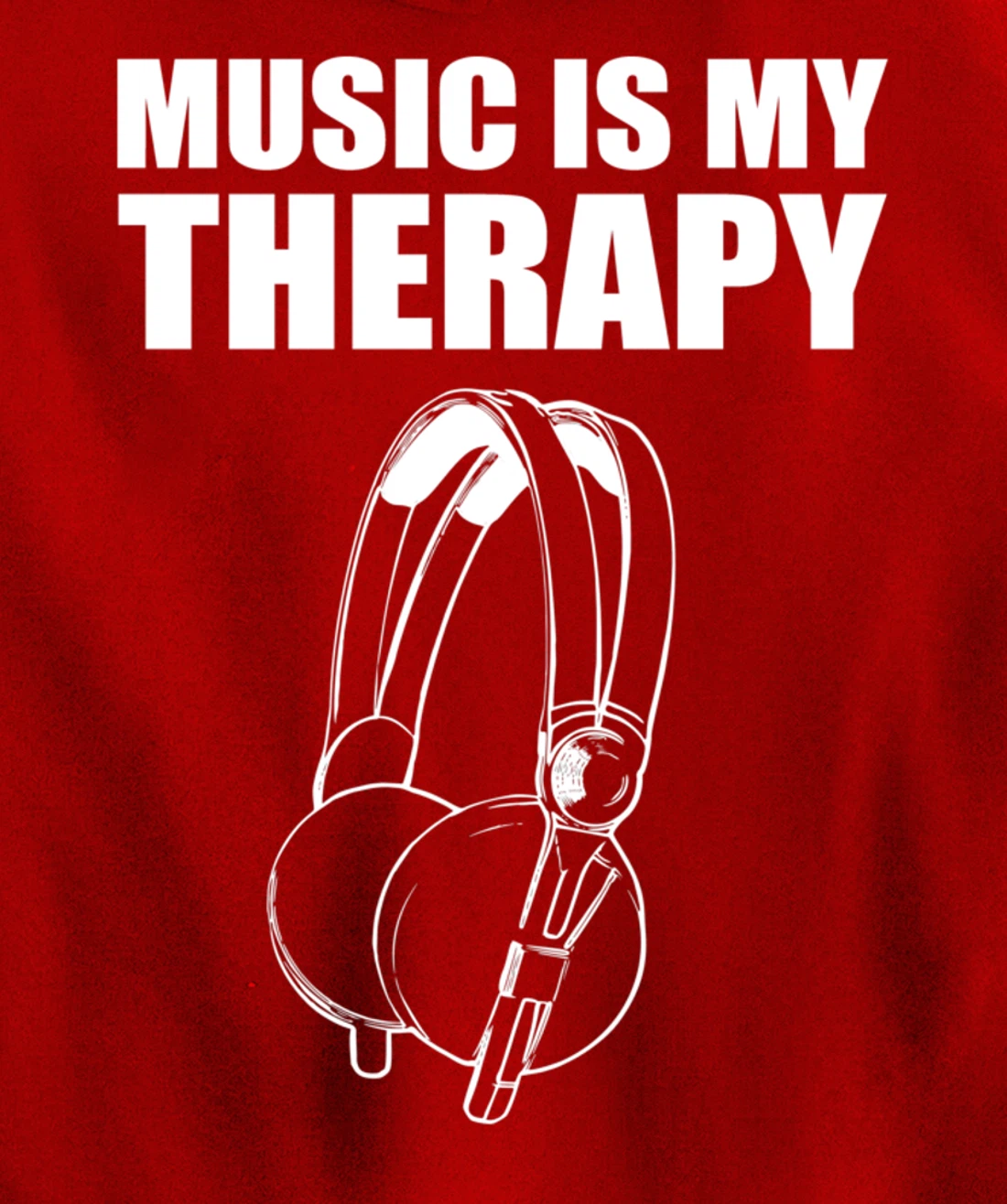 Music My Therapy Musician Pullover Hoodie