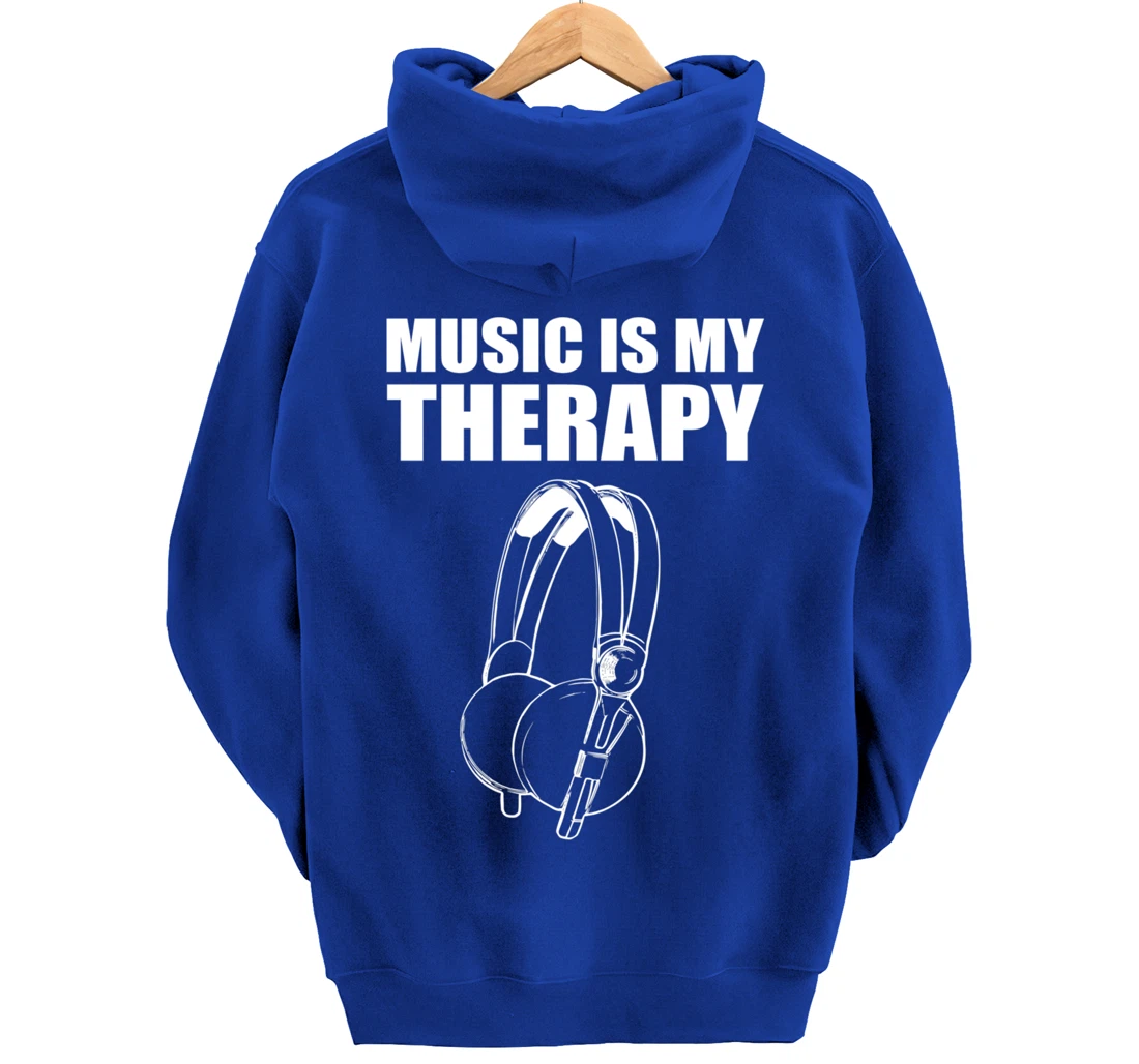 Music My Therapy Musician Pullover Hoodie