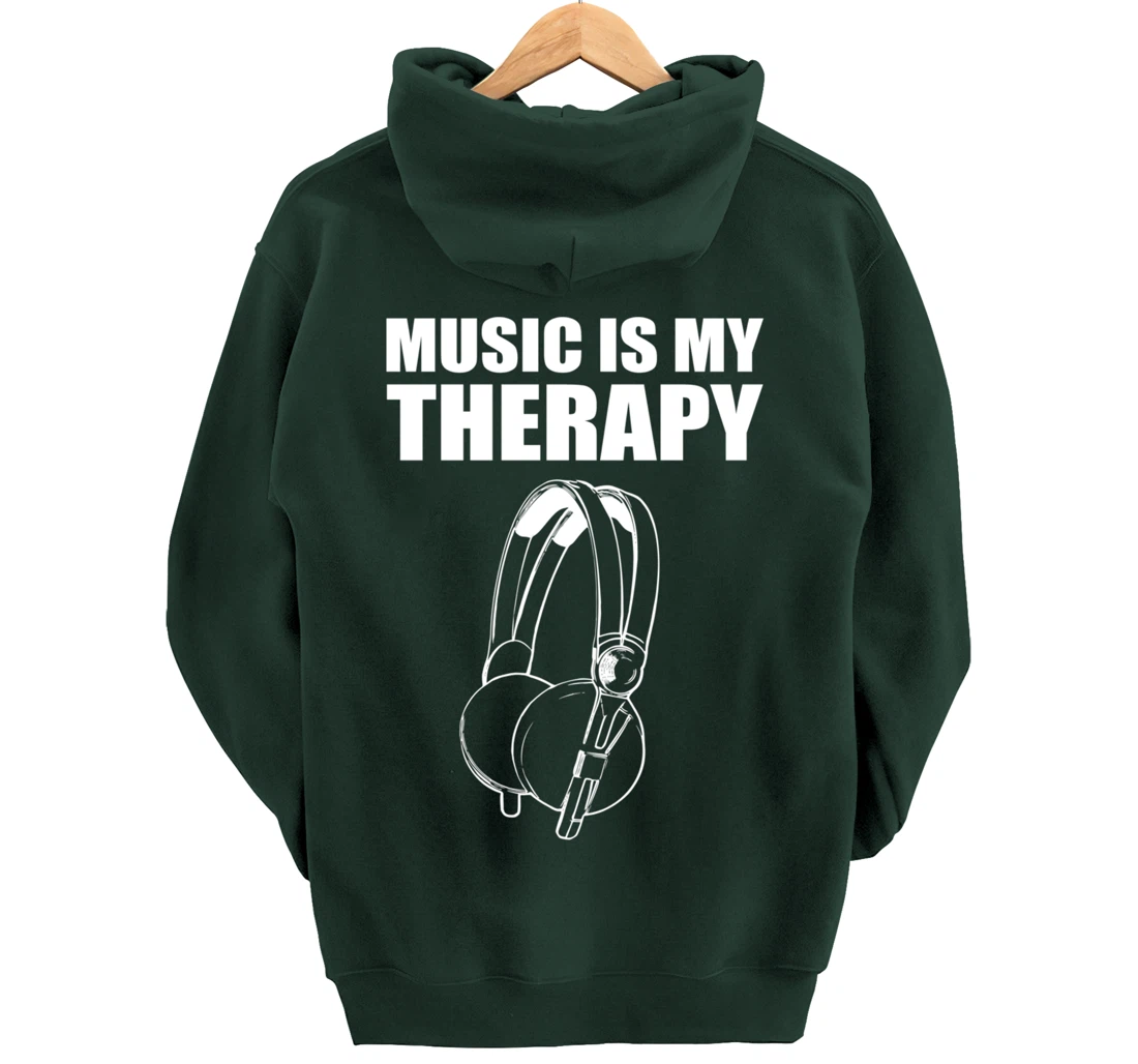 Music My Therapy Musician Pullover Hoodie