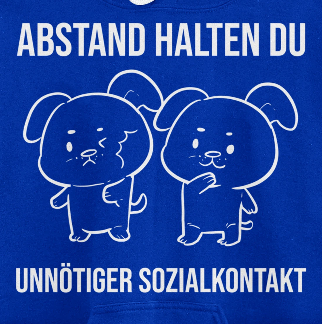 Du unnötiger Sozialkontakt Health Conscious Pullover Hoodie