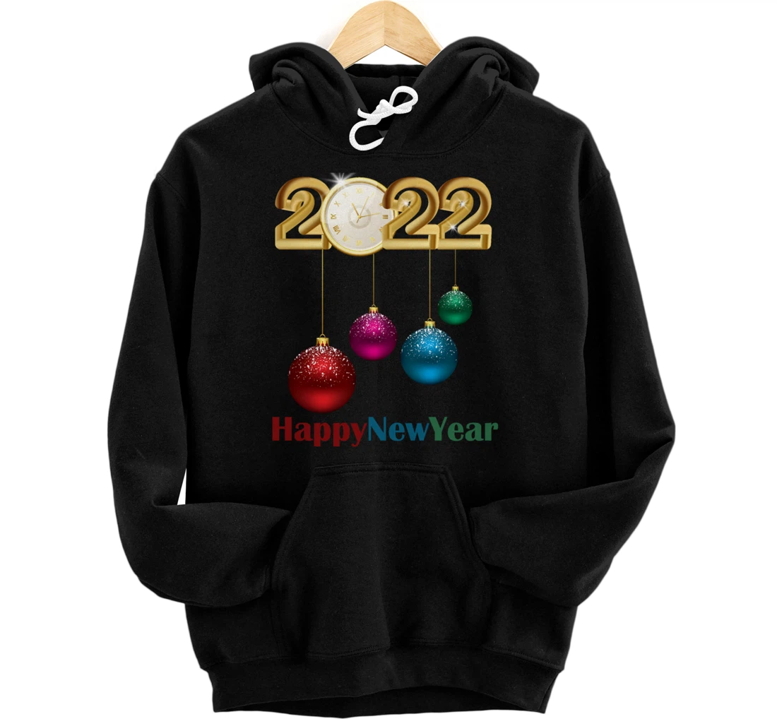 Happy New year Hello 2022 Funny Celebration Happy Luck Year Pullover Hoodie