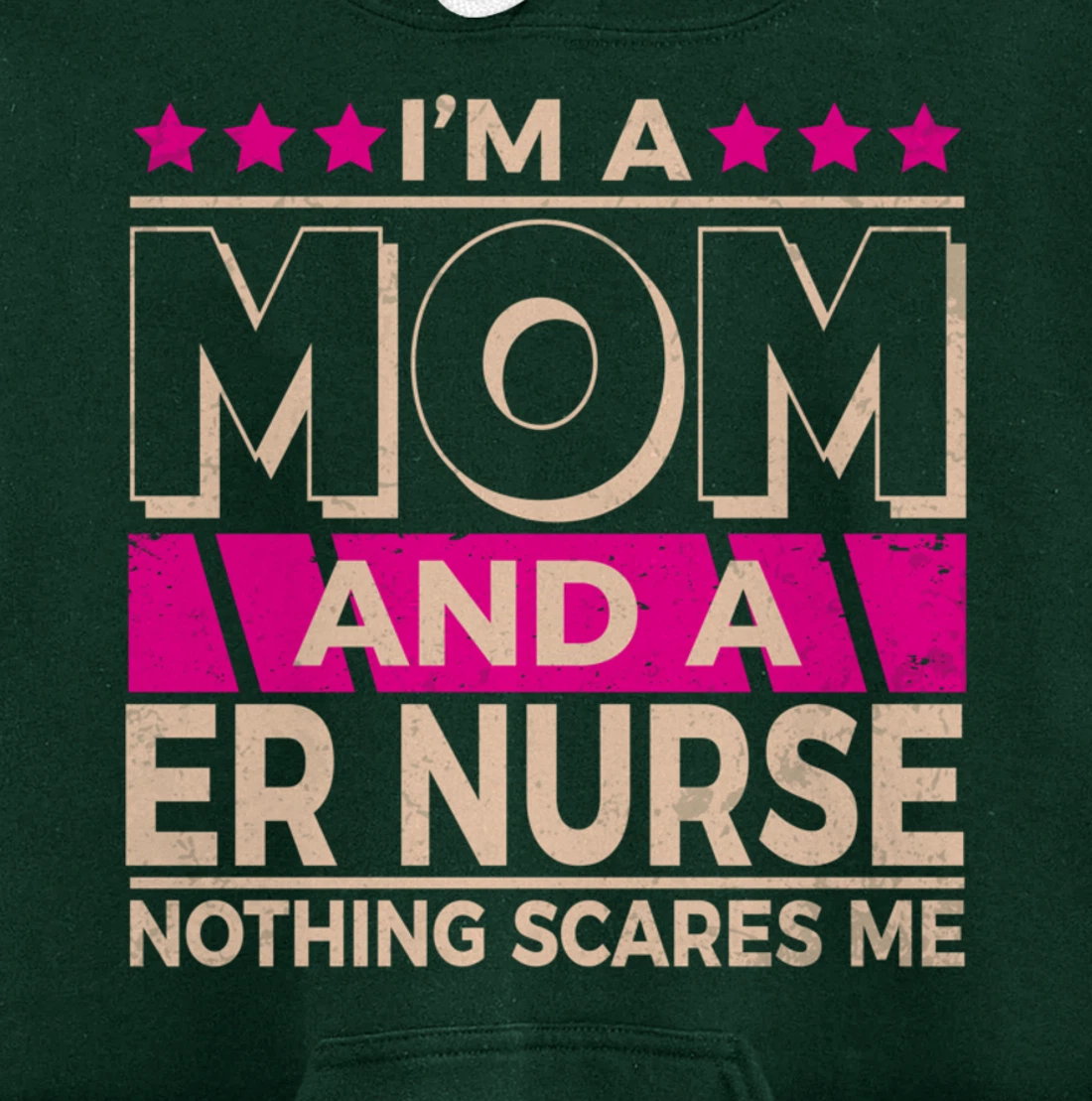 Funny Nursing Lover Mom Graphic Women and Moms ER Nurse Pullover Hoodie