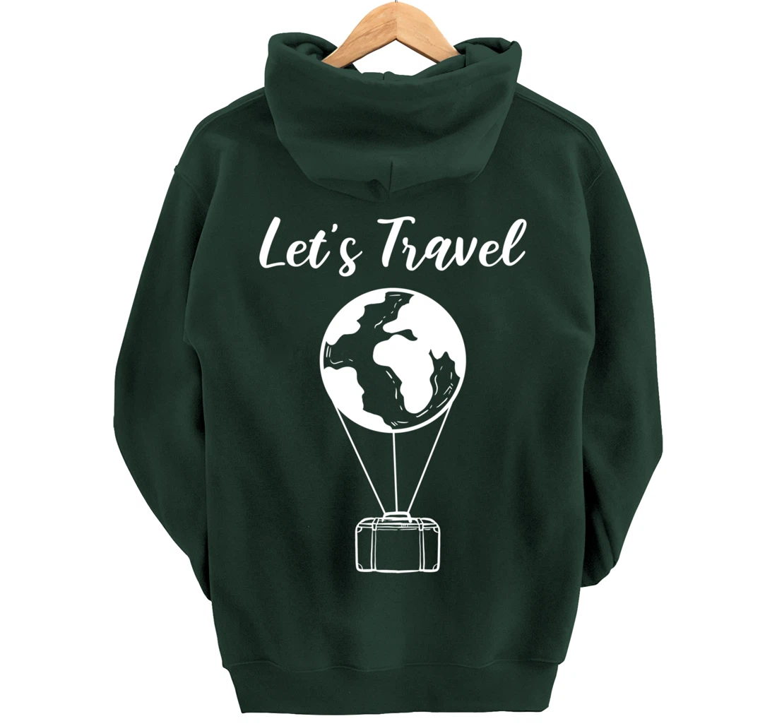 Let's Travel Backpacker Pullover Hoodie