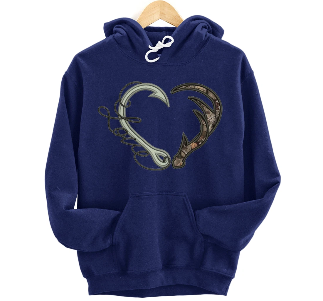 Nice Love Fishing And Hunting Pullover Hoodie