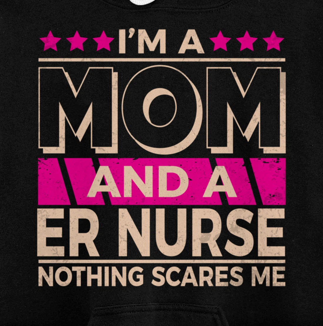 Funny Nursing Lover Mom Graphic Women and Moms ER Nurse Pullover Hoodie