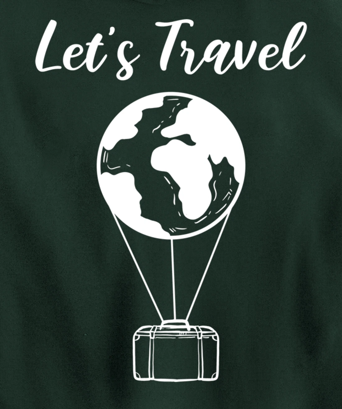 Let's Travel Backpacker Pullover Hoodie