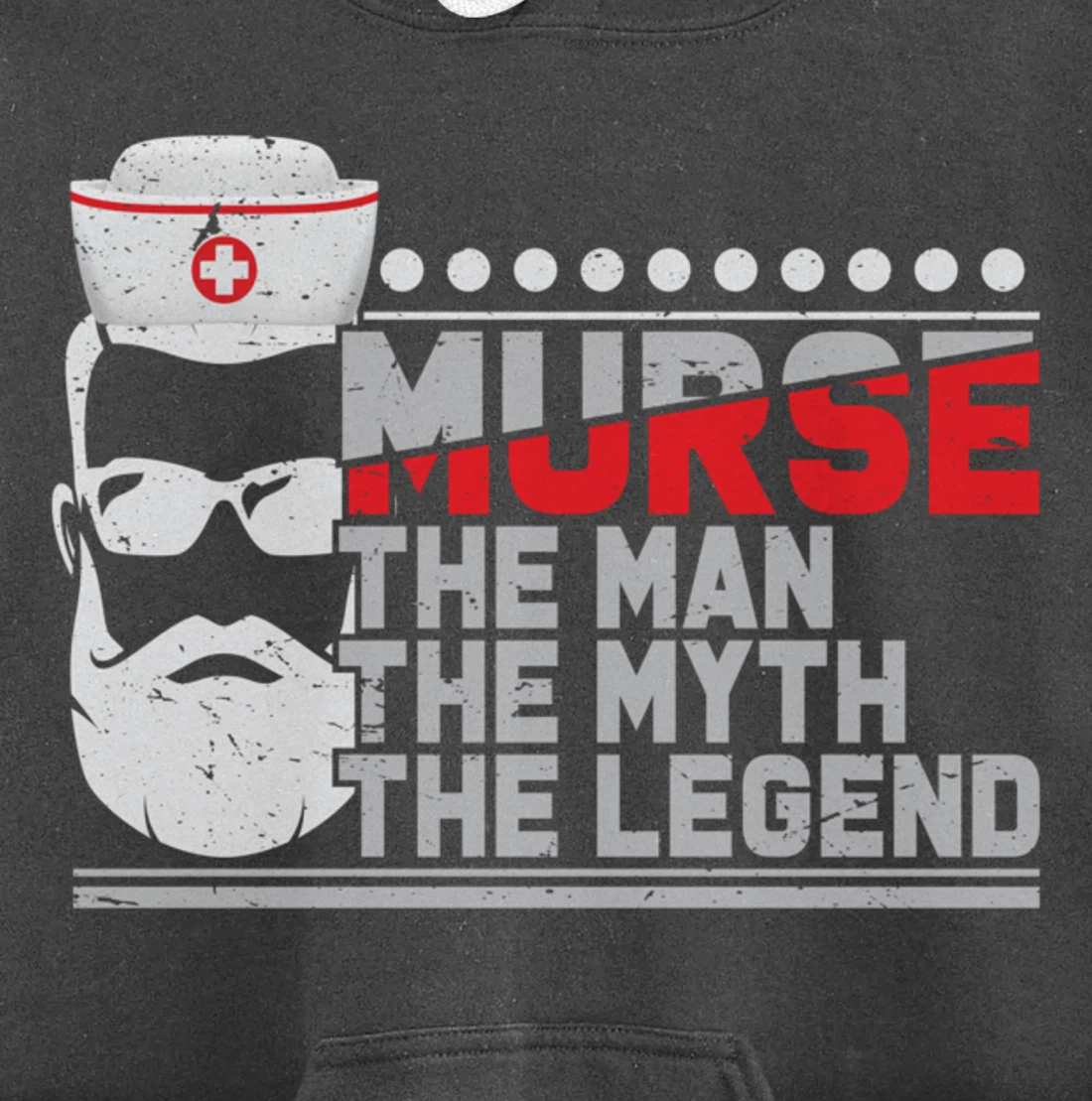 Funny Nursing Lover Murse Graphic for Boys and Men Nurse Pullover Hoodie