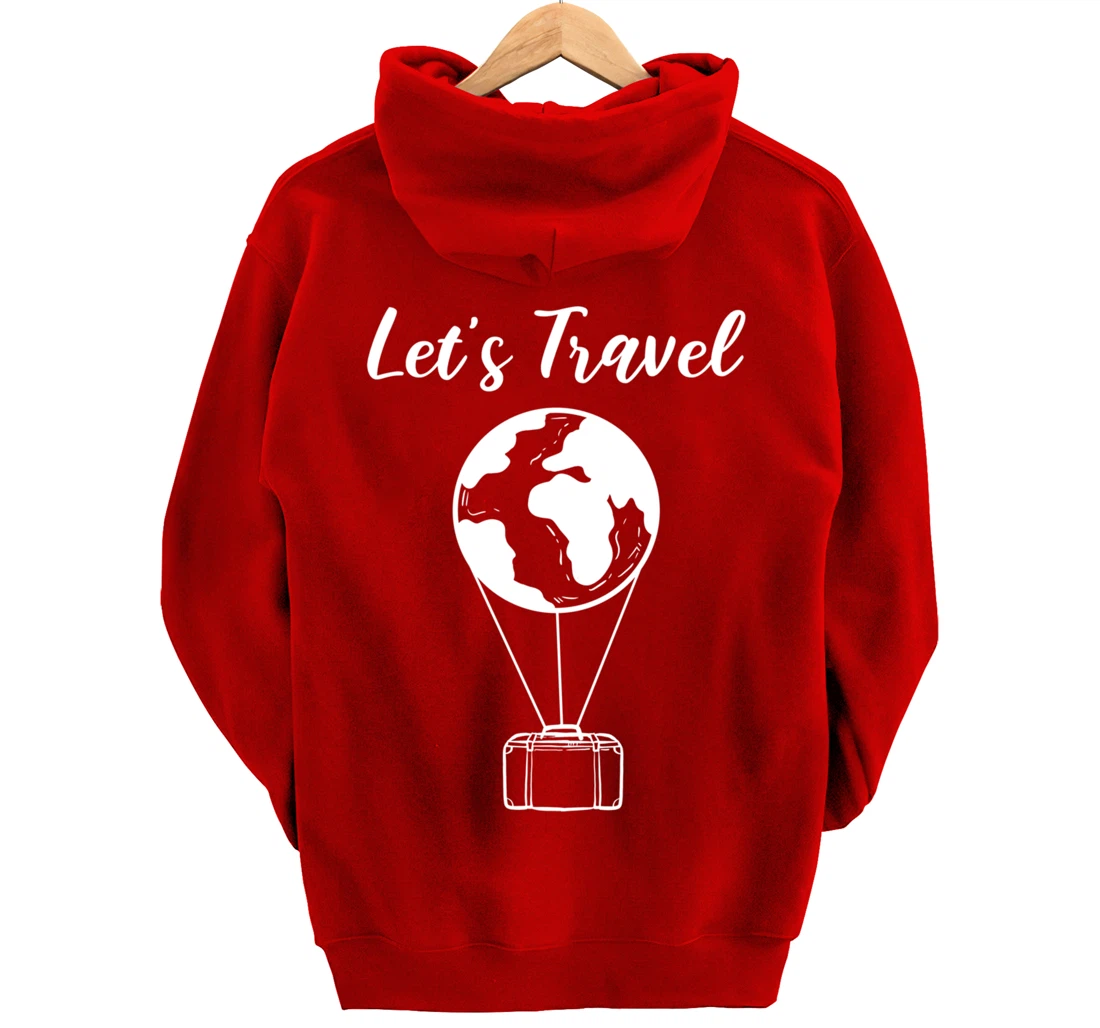 Let's Travel Backpacker Pullover Hoodie