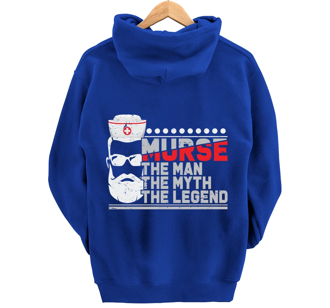 Funny Nursing Lover Murse Graphic for Boys and Men Nurse Pullover Hoodie