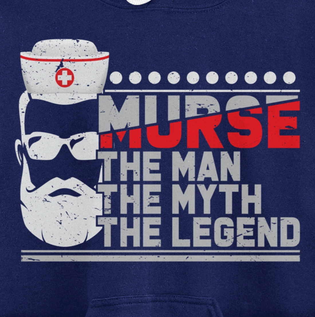 Funny Nursing Lover Murse Graphic for Boys and Men Nurse Pullover Hoodie