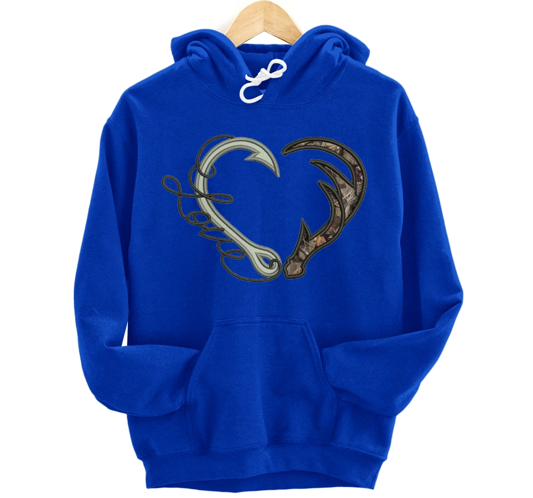 Nice Love Fishing And Hunting Pullover Hoodie