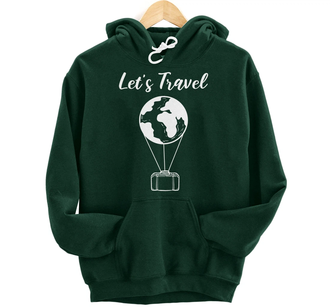 Let's Travel Backpacker Pullover Hoodie