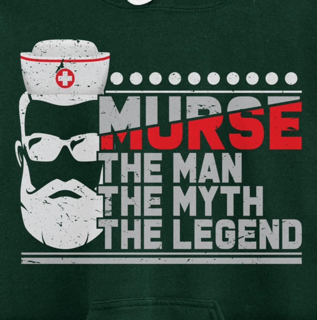 Funny Nursing Lover Murse Graphic for Boys and Men Nurse Pullover Hoodie
