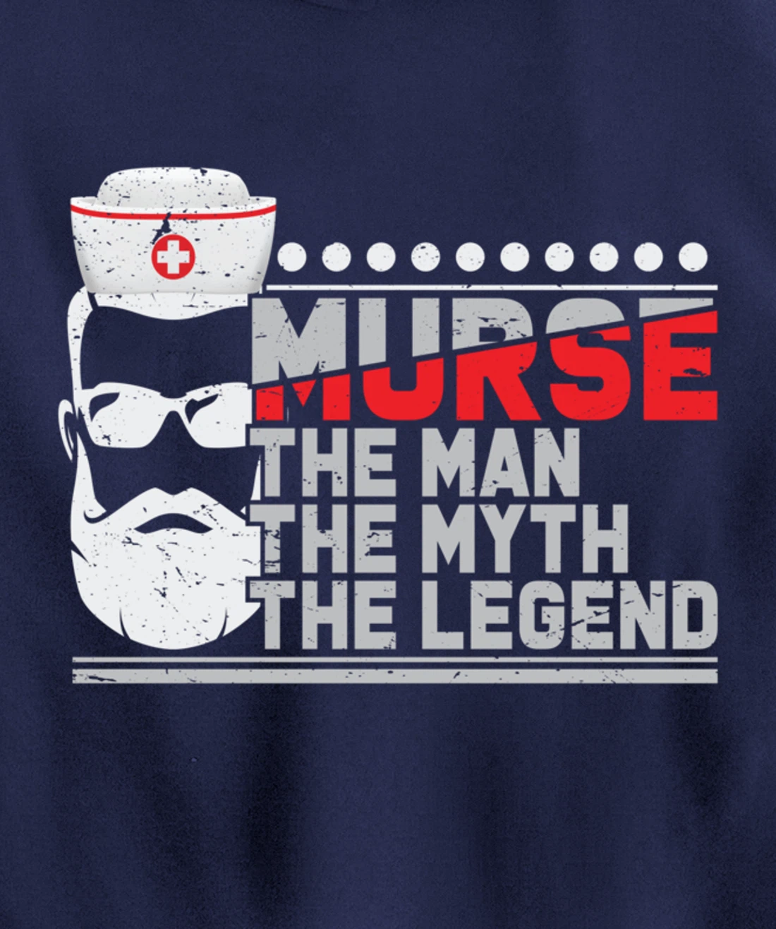 Funny Nursing Lover Murse Graphic for Boys and Men Nurse Pullover Hoodie